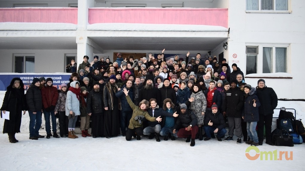 Молодежь отметила Рождество в Сибири на Заставе Ермака в Омской области