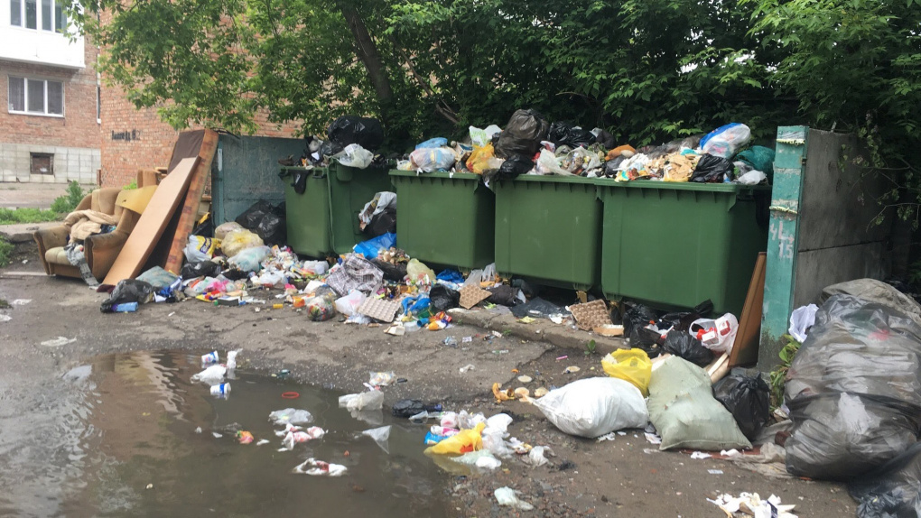 Несколько районов Новосибирской области погрязли в мусоре из-за бездействия перевозчиков